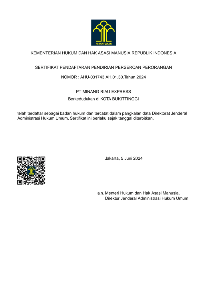 Travel Bukittinggi Pekanbaru